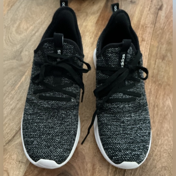 adidas Shoes - Adidas Cloudfoam Pure Cloud Black & White Sneakers Sz. 9